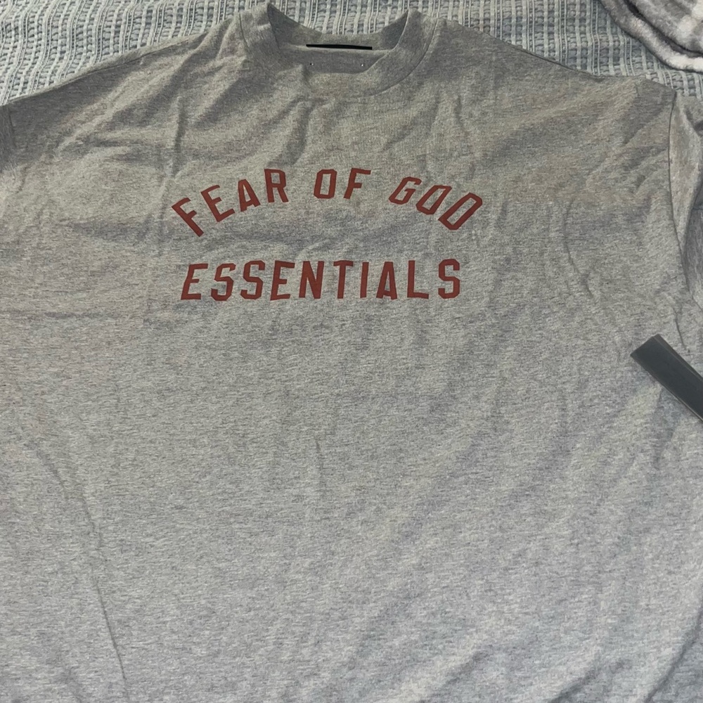 Fear of God Light Gray Essentials Tee